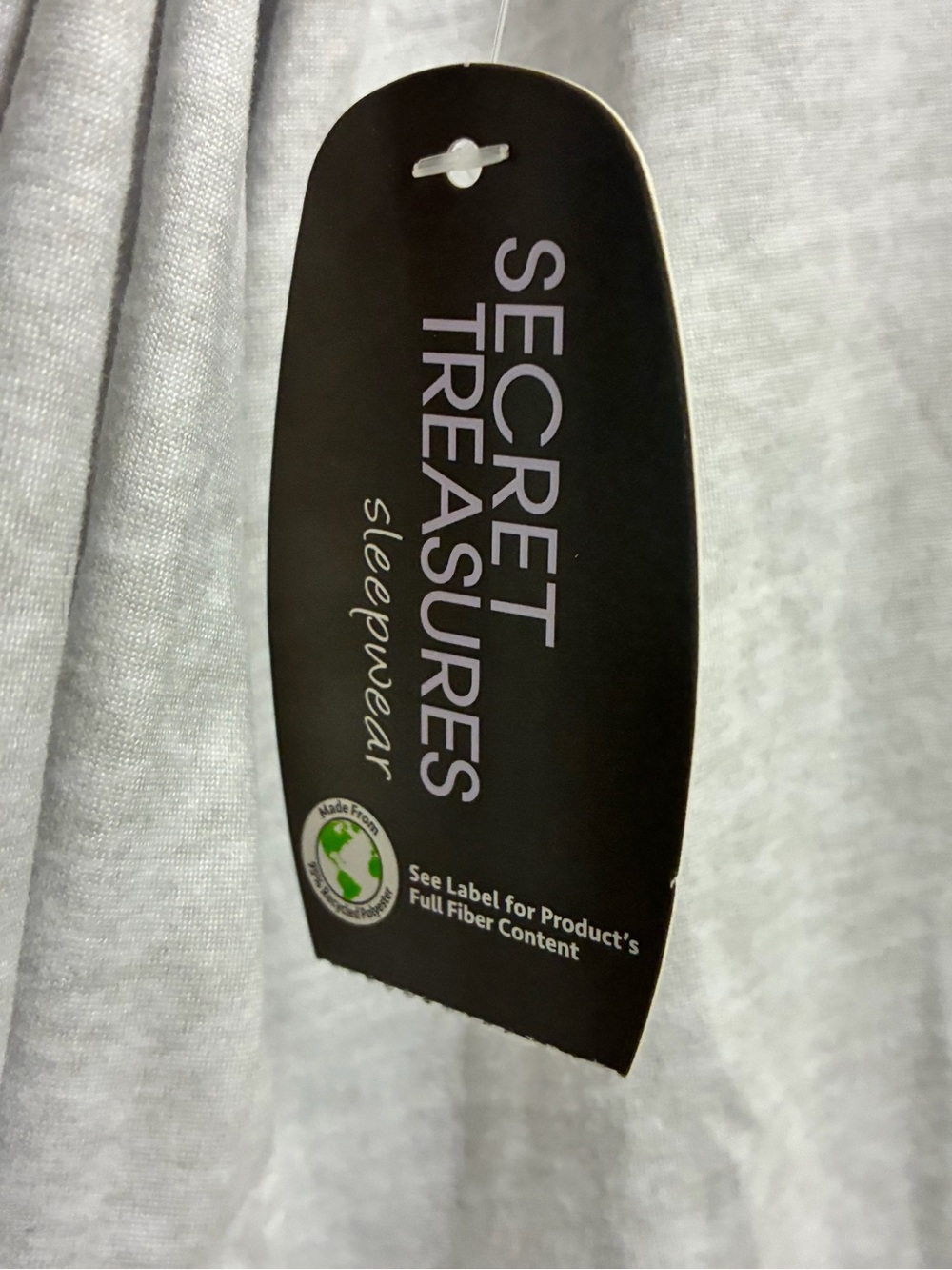 Secret Treasures White Long Sleeve Tee with Maroon Graphic - Picture 5 of 10
